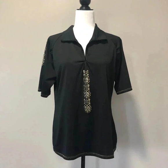 Nancy Lopez Tops - NANCY LOPEZ Attract Short Sleeve Polo Golf  Shirt